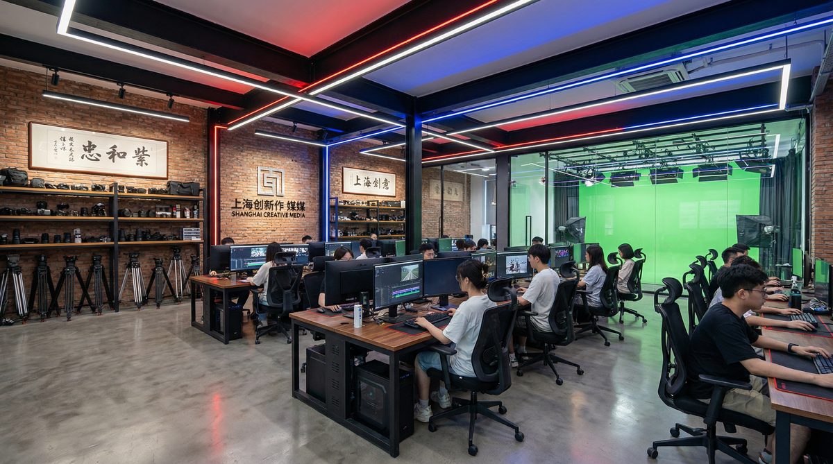 国产主播影视传媒公司办公室